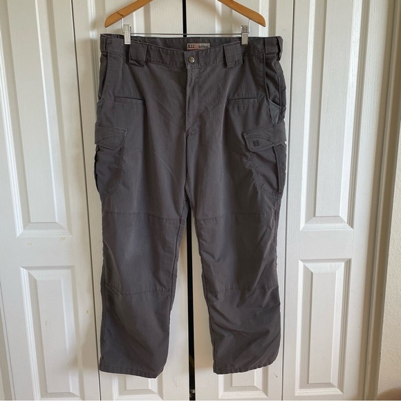 5.11 Tactical Other - 5.11 Tactical Stryke Pants Men's 40x30 Gray Flex-Tac Ripstop Cargo Straight Worn